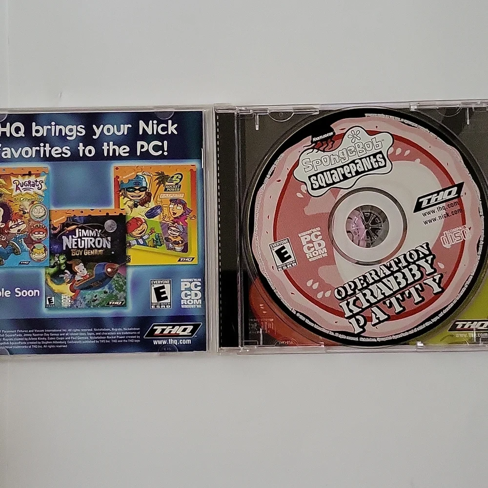 SpongeBob SquarePants Operation Crabby Patty THQ PC CD